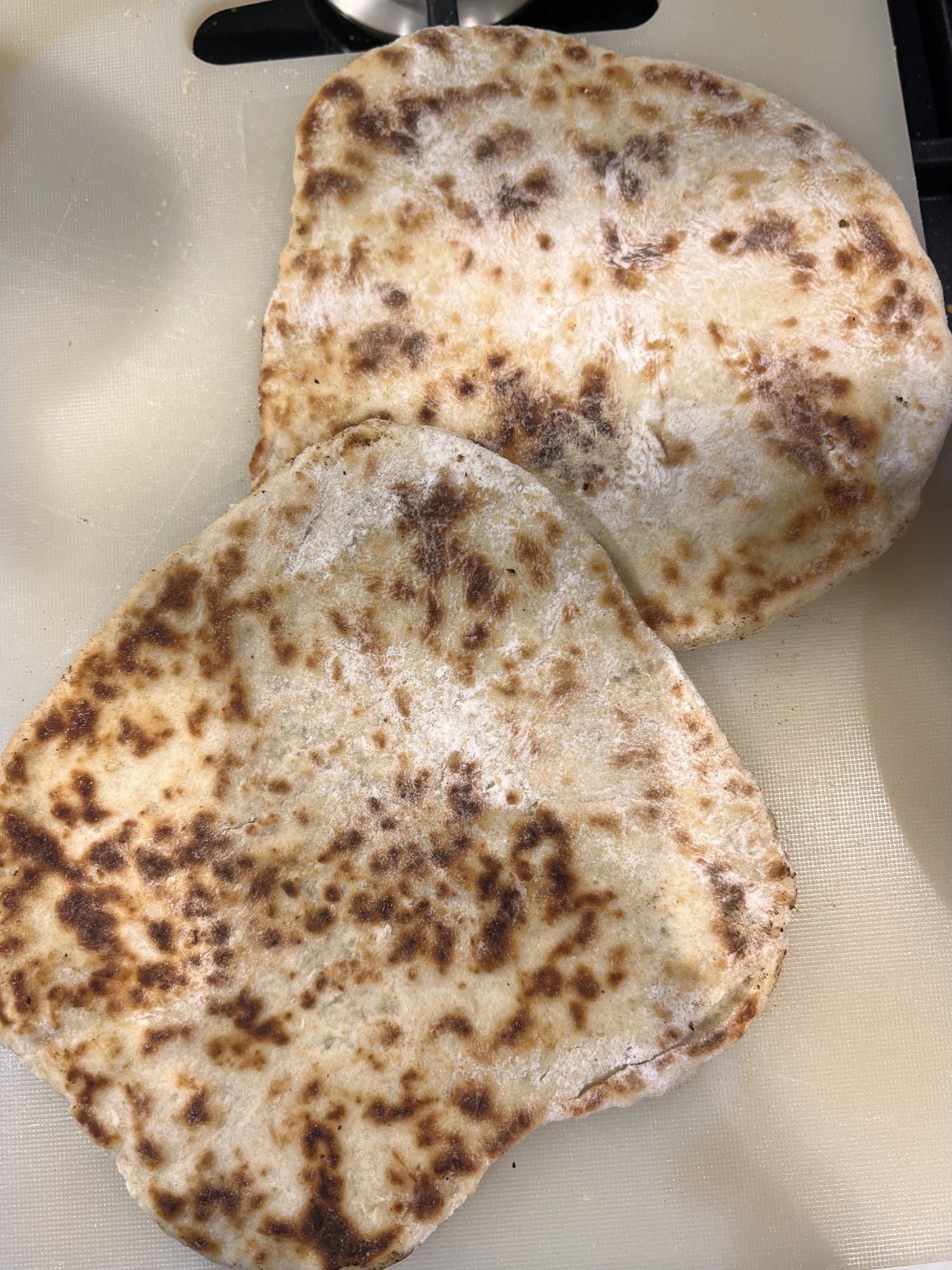 Simple Garlic and Coriander Naan Bread